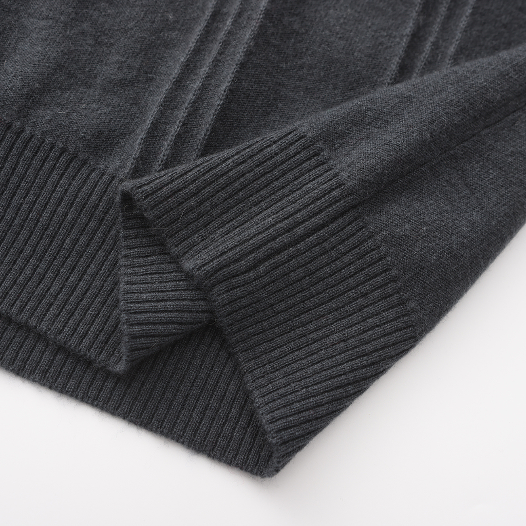 Sanctuary - 100% Cashmere Ribbed Half Zip