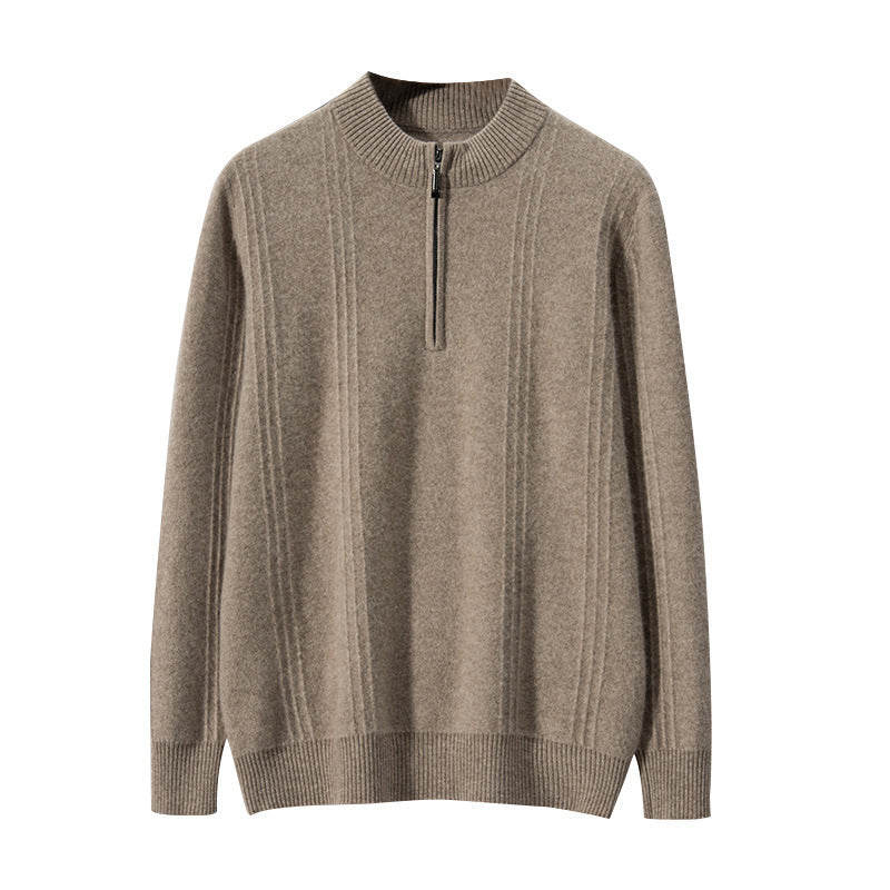 Sanctuary - 100% Cashmere Ribbed Half Zip