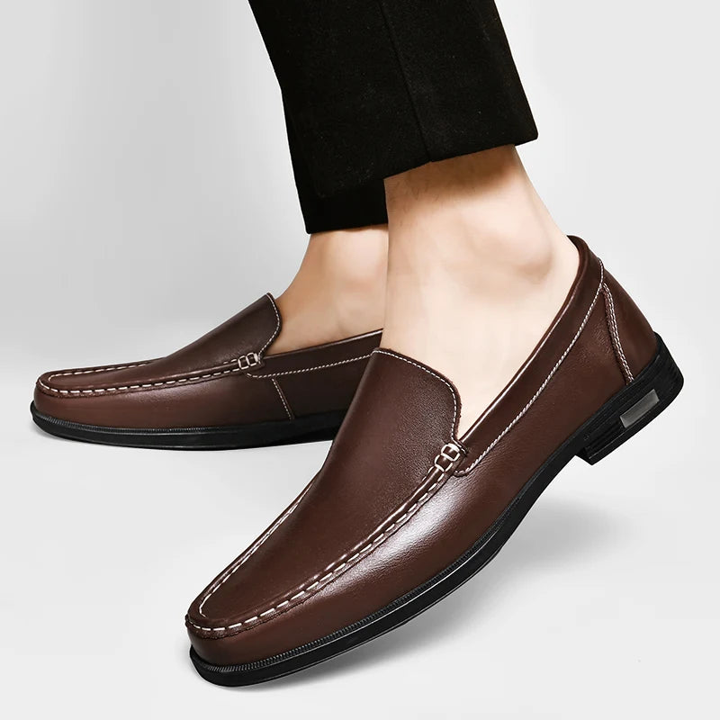 Sage - Genuine leather loafers