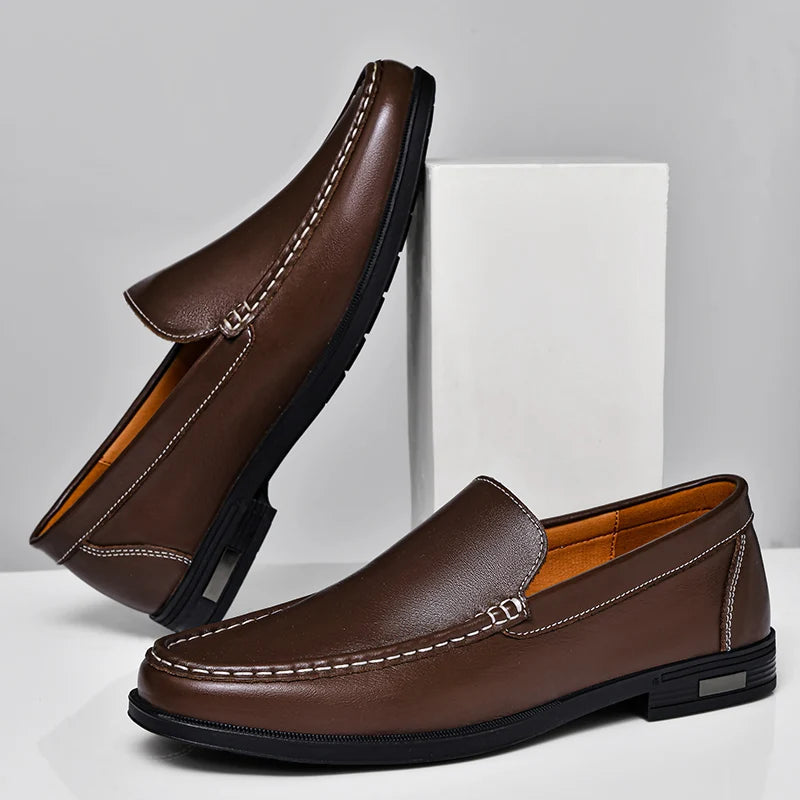 Sage - Genuine leather loafers
