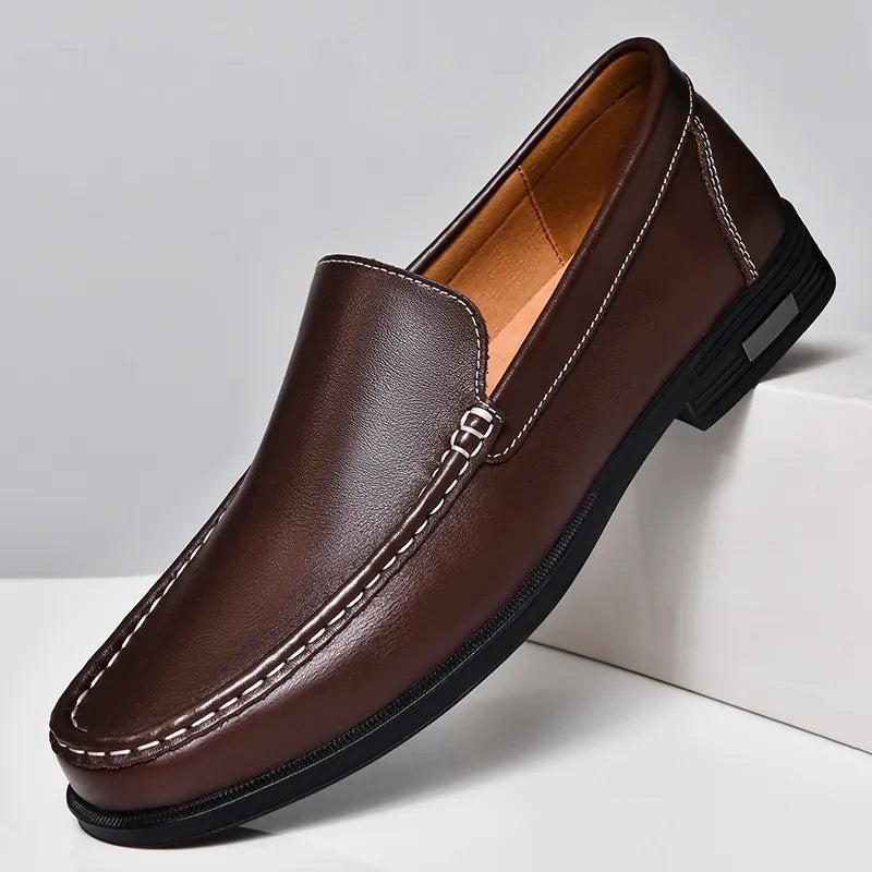 Sage - Genuine leather loafers