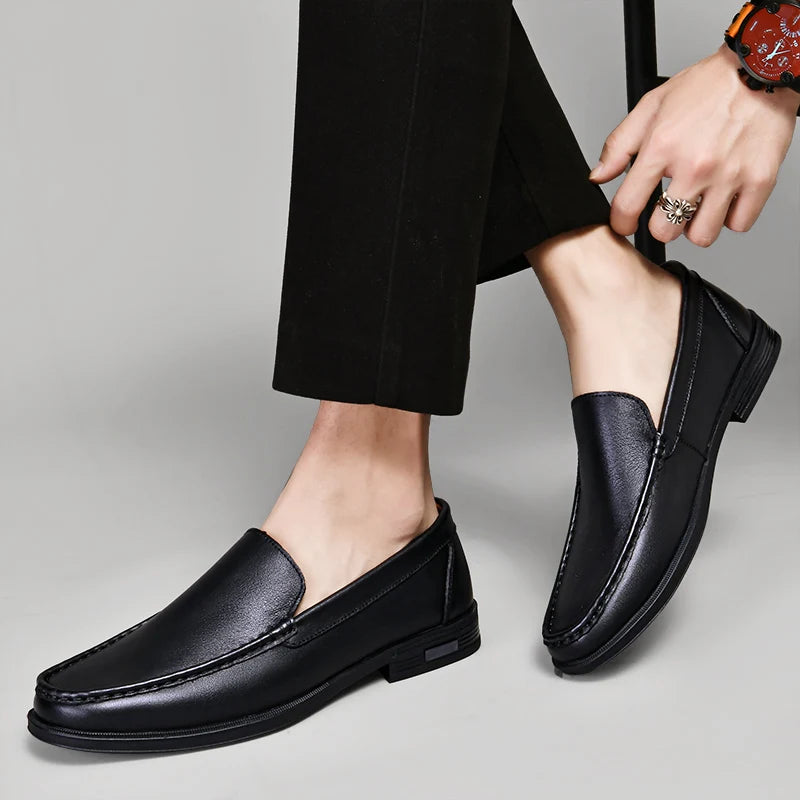 Sage - Genuine leather loafers