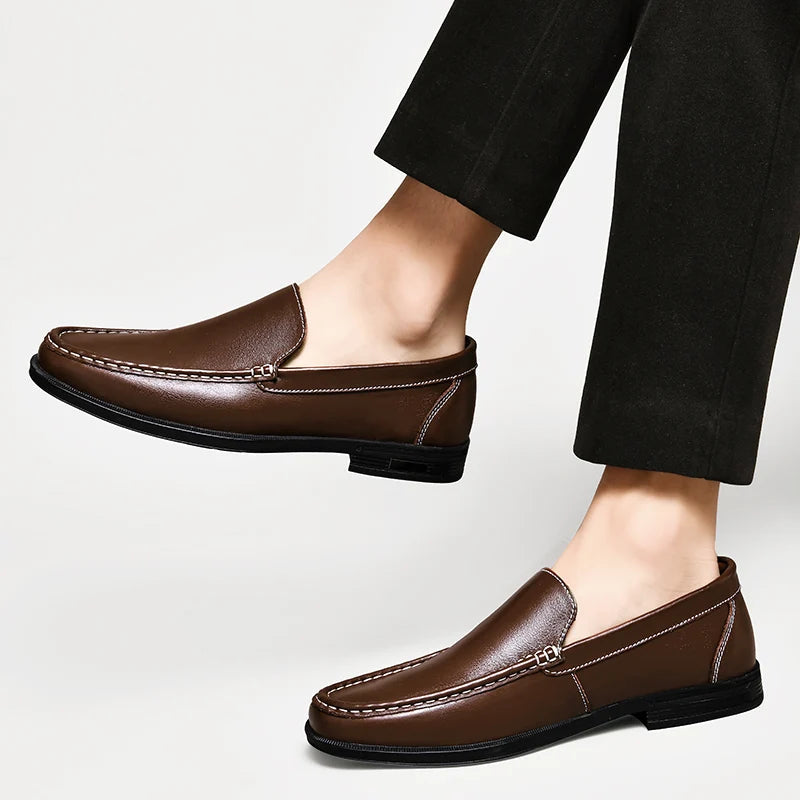 Sage - Genuine leather loafers