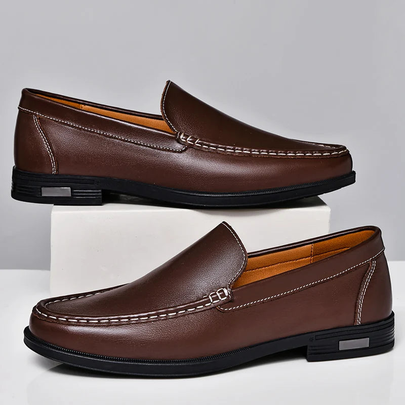 Sage - Genuine leather loafers