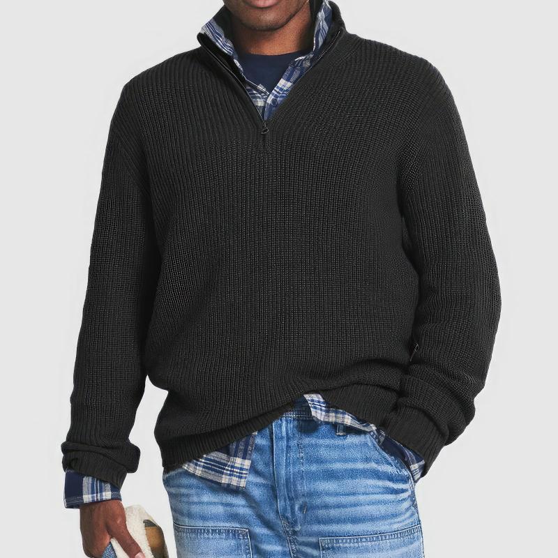 Tremblay - Knitted Sweater with Zipper for Men