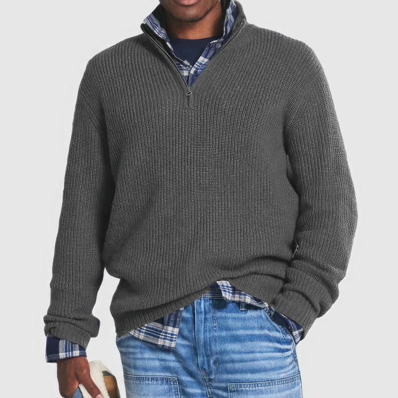 Tremblay - Knitted Sweater with Zipper for Men
