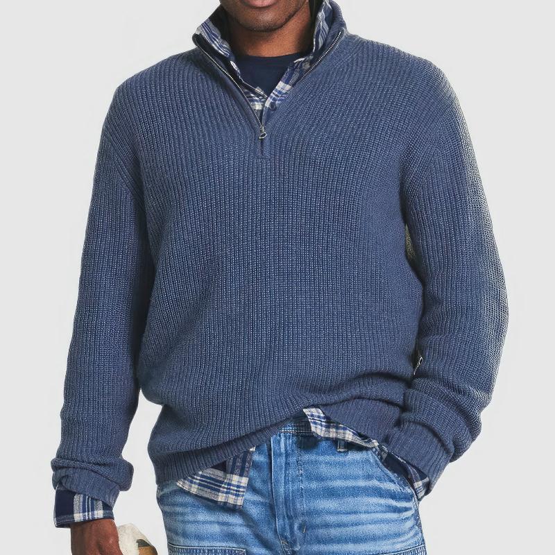 Tremblay - Knitted Sweater with Zipper for Men