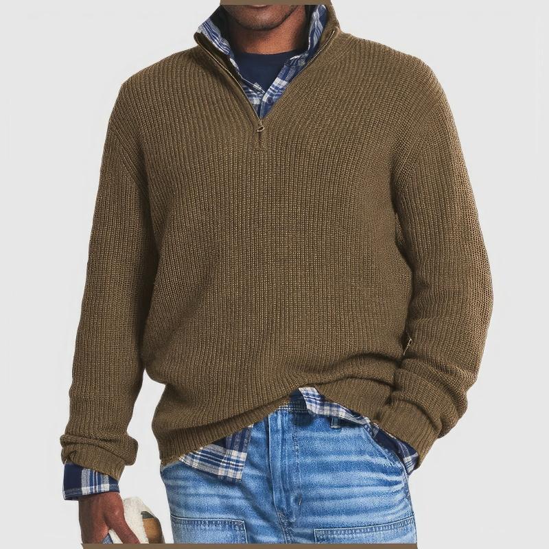 Tremblay - Knitted Sweater with Zipper for Men