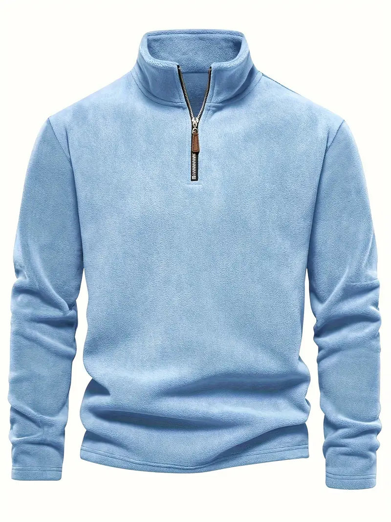The Henley Fleece Pullover