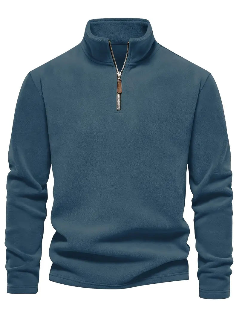 The Henley Fleece Pullover