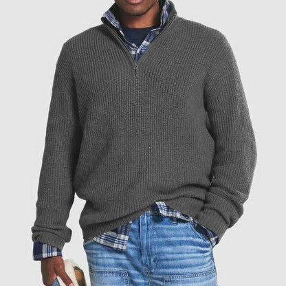 Tremblay - Knitted Sweater with Zipper for Men